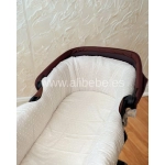 Sábana bajera capazo Sucre de Giraffa Bianca e Blu