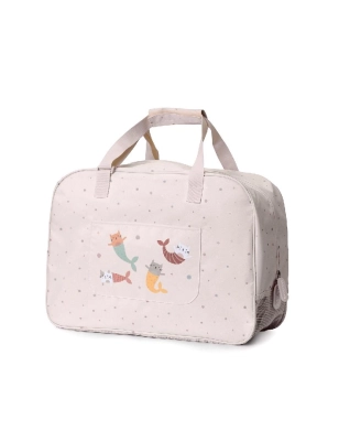 Bolsa de playa con rejilla Mermaid Cats de Monnëka