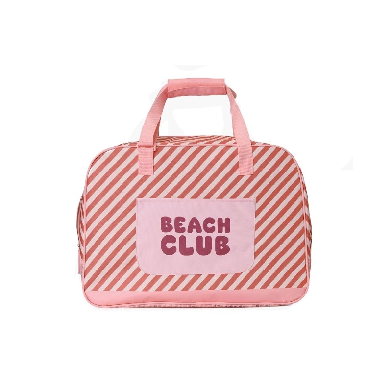 Bolsa de playa con rejilla Stripes de Monnëka