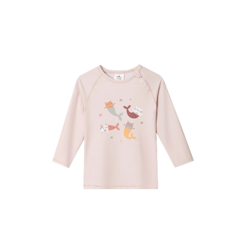 Camiseta solar manga larga Mermaid Cats de Monnëka