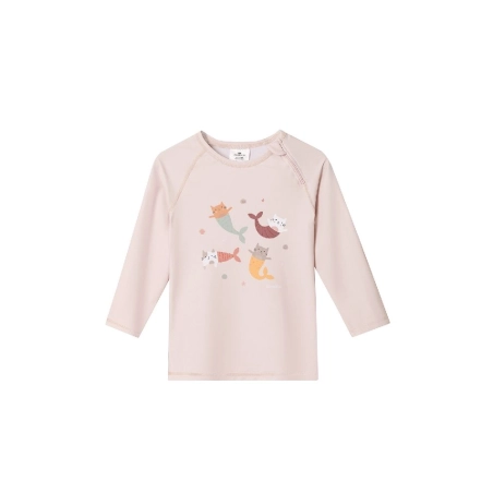 Camiseta solar manga larga Mermaid Cats de Monnëka