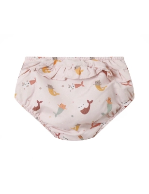 Bañador pañal con volante Mermaid Cats de Monnëka