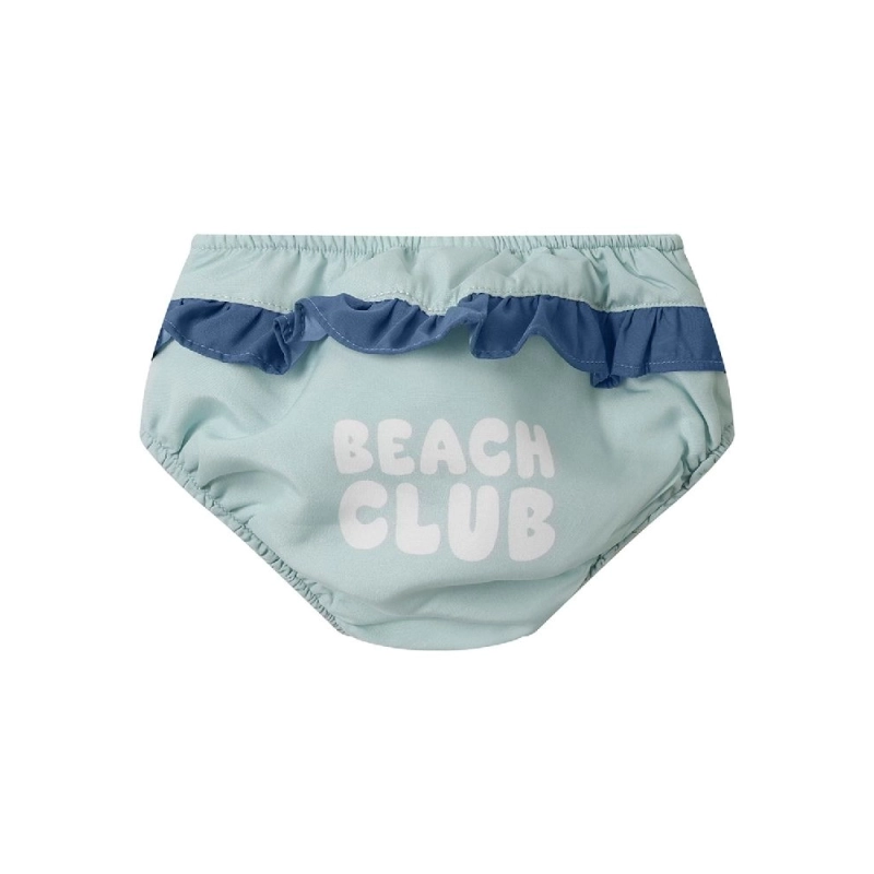 Bañador pañal con volante Stripes de Monnëka