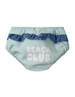 Bañador pañal con volante Stripes de Monnëka