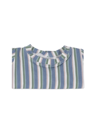 Camiseta protección solar Summer Strips de Walking Mum