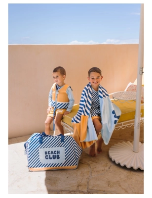 Bolsa de playa con rejilla Stripes de Monnëka