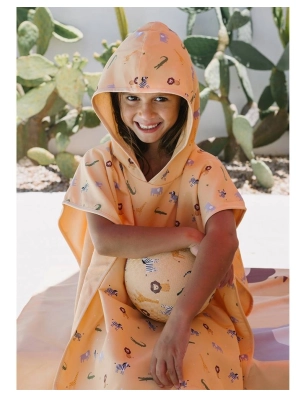 Poncho playa Mermaid Cats de Monnëka