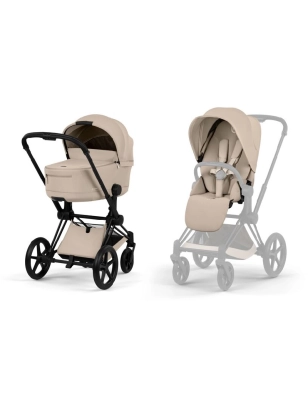 Cochecito 2 piezas Cybex Priam Cozy Beige Matt Black