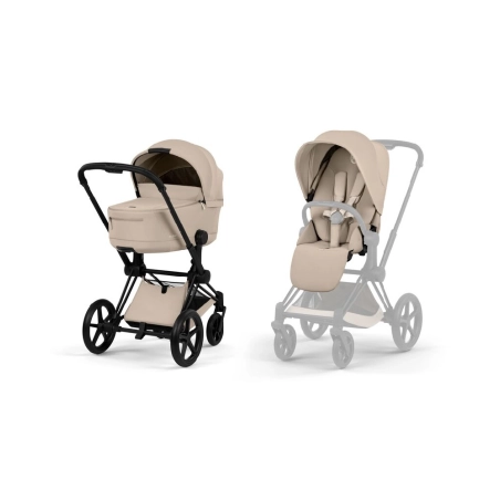 Cochecito 2 piezas Cybex Priam Cozy Beige Matt Black