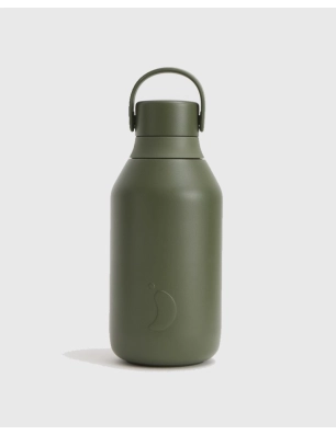 Botella  isotérmica 350ml Serie 3 de Chilly´s Caqui Green