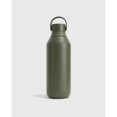 Botella  isotérmica 500ml Serie 3 de Chilly´s Caqui Green