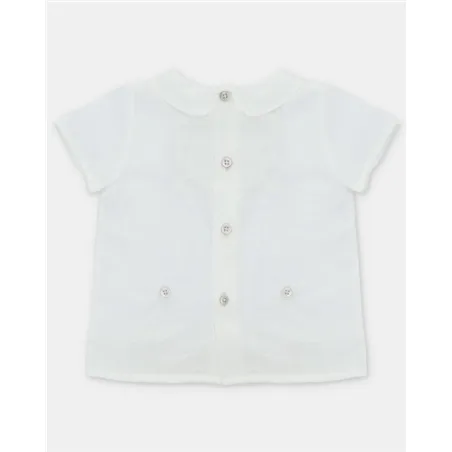 Camisa Punto Smock Tela Quebec De Aranda
