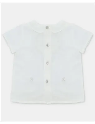 Camisa Punto Smock Tela Quebec De Aranda