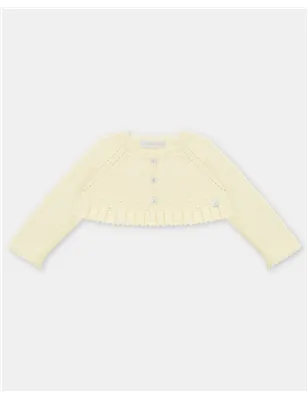 Cardigan Punto Corto Volante Winnipeg De Aranda