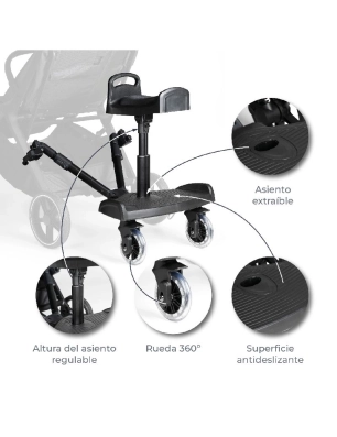 Patín universal con asiento Pathy de MS