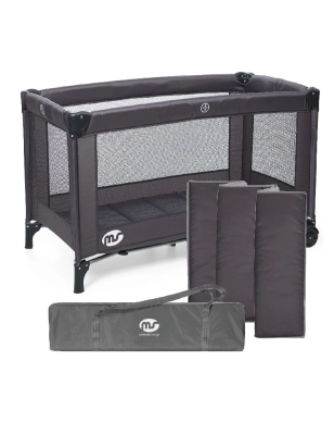 Cuna de viaje Basic de MS Negro