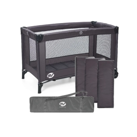 Cuna de viaje Basic de MS Negro