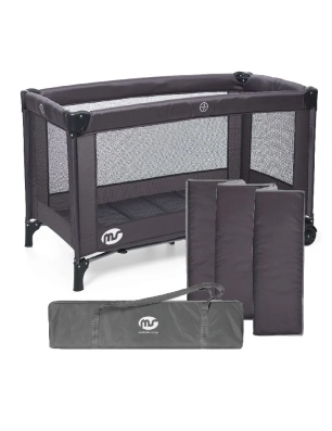 Cuna de viaje Basic de MS Negro