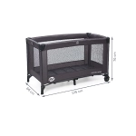 Cuna de viaje Basic de MS Negro