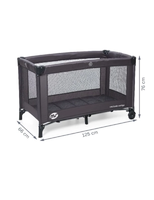 Cuna de viaje Basic de MS Negro