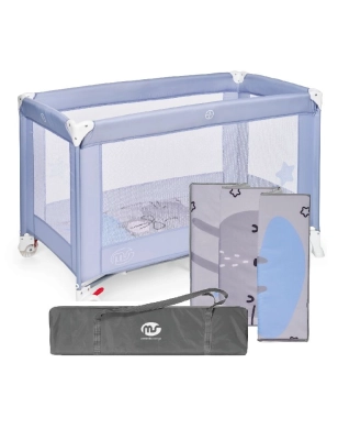Cuna de viaje Basic de MS Azul