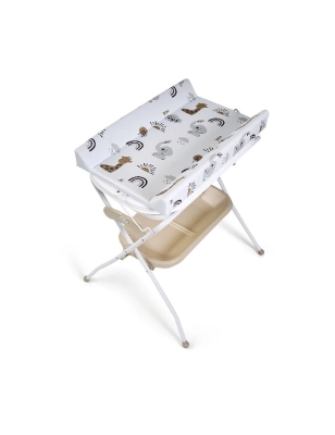 Bañera Zoe con cambiador y cojín MS Beige