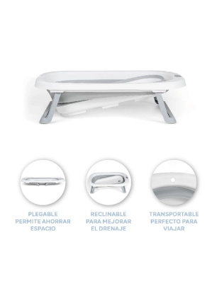 Bañera plegable Flex con Cojín de MS Gris