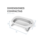 Bañera plegable Flex con Cojín de MS Gris