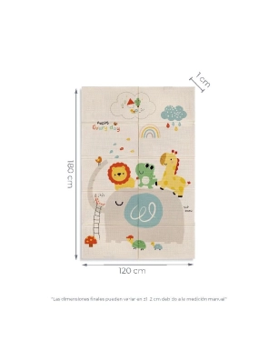 Alfombra juegos plegable reversible 180x120 cm de MS
