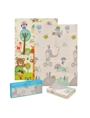 Alfombra juegos plegable reversible Trendy 180x120 cm de MS