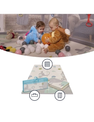 Alfombra juegos reversible 120x120cm Trendy de MS Elefante