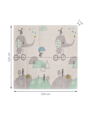 Alfombra juegos reversible 120x120cm Trendy de MS Elefante