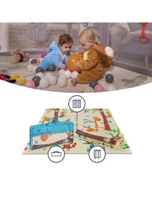 Alfombra juegos reversible 120x120cm Trendy de MS Elefante