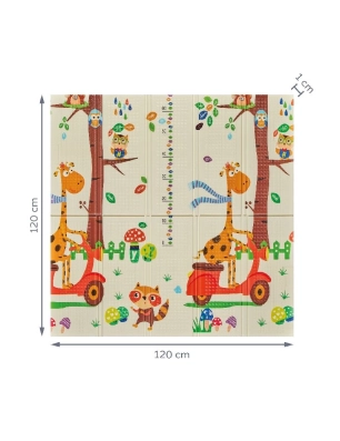 Alfombra juegos reversible 120x120cm Trendy de MS Elefante