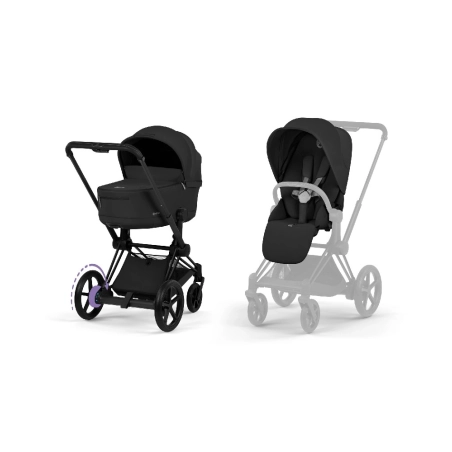 Cochecito 2 Piezas Cybex e-Priam Sepia Black Matt Black