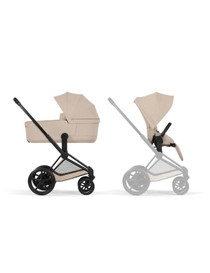Cochecito 2 Piezas Cybex e-Priam Cozy Beige Matt Black