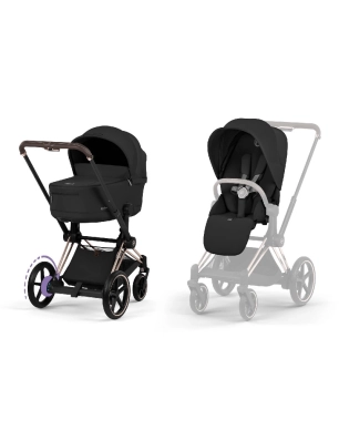 Cochecito 2 Piezas Cybex e-Priam Sepia Black Rosegold
