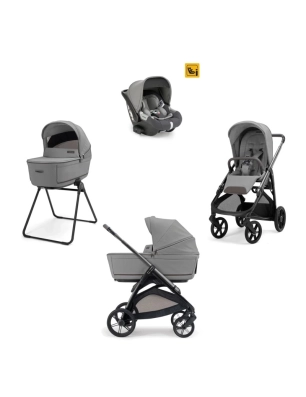 Cochecito 3 piezas Inglesina Aptica con Darwin Cristal Grey