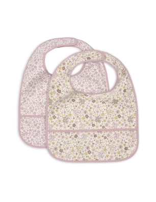 Pack 2 baberos impermeables de Jollein Flower