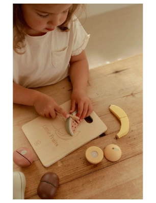 Frutas de Madera para cortar de Little Dutch
