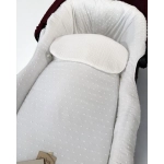 Saco Cuco Redondo Sucre interior plumeti de Giraffa Bianca e Blu