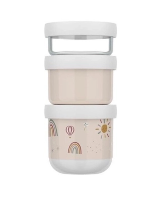 Pack 3 tupper apilables Arcoiris de Little Dutch