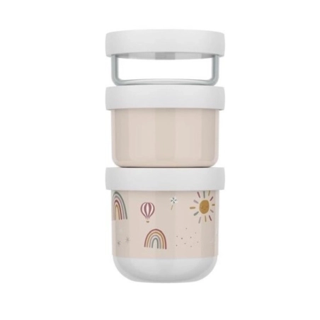 Pack 3 tupper apilables Arcoiris de Little Dutch