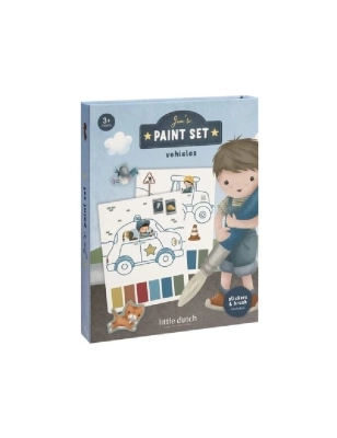 Set Pintura agua Jim Vehiculos de Little Dutch