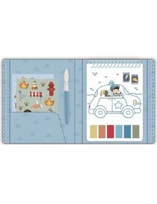 Set Pintura agua Jim Vehiculos de Little Dutch