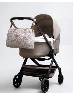 Bolsa Zip Rosela de Giraffa Bianca e Blu