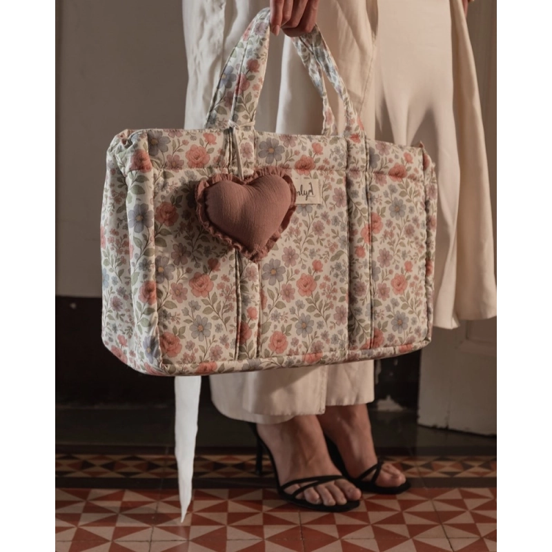 Bolsa Shoulder Elise Giraffa Bianca e Blu Bolsa Shoulder Elise Giraffa Bianca e Blu