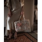 Bolsa Shoulder Elise Giraffa Bianca e Blu Bolsa Shoulder Elise Giraffa Bianca e Blu