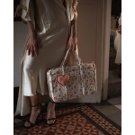Bolsa Shoulder Elise Giraffa Bianca e Blu
