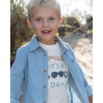 Camiseta manga corta Crema de Little Dutch